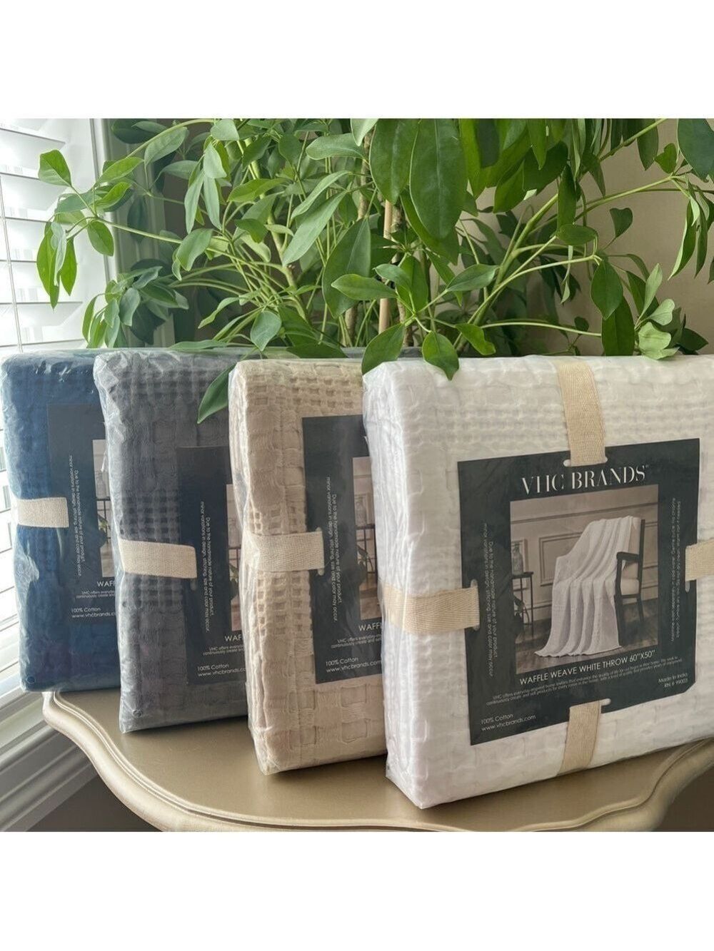 Waffle Weave Throw Blanket